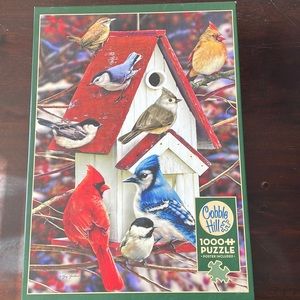 Cobble Hill Winter Birdhouse Puzzle 1000 pieces
